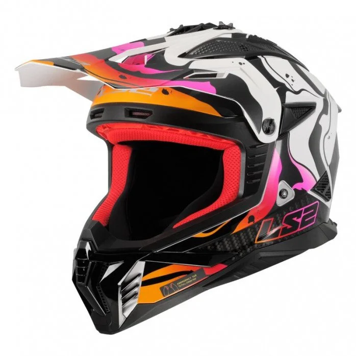 LS2 MX708 FAST II WASH WHITE šalmas XXL
