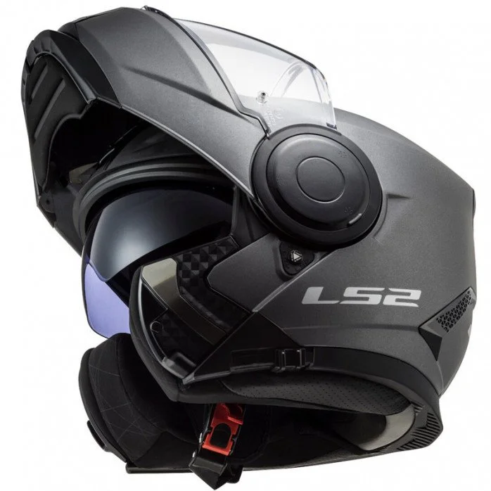 LS2 FF902 SCOPE SOLID MODULINIS ŠALMAS MATINĖ PILKA XXL