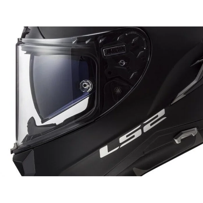 LS2 FF327 CHALLENGER SOLID UŽDARAS MATINIS JUODAS ŠALMAS M