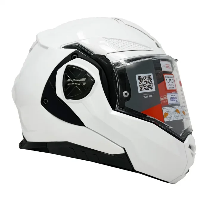 LS2 FF901 ADVANT X SOLID WHITE modulinis šalmas L