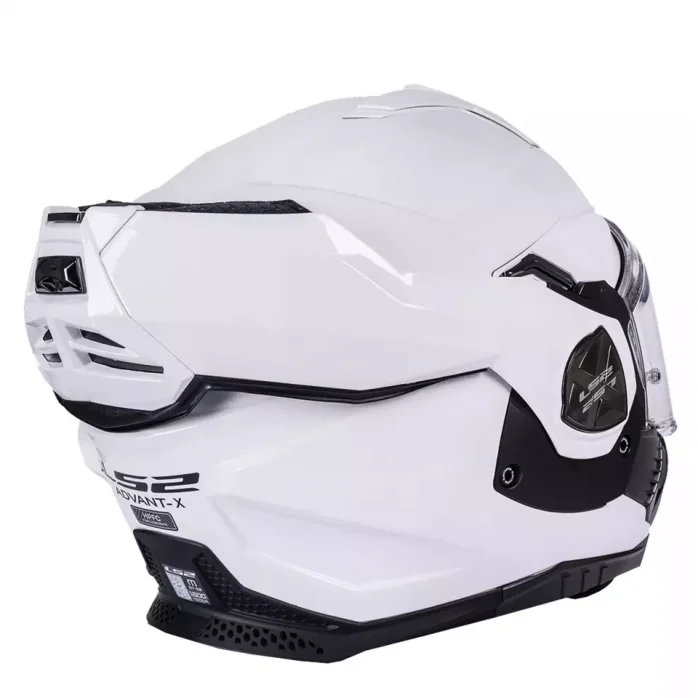 LS2 FF901 ADVANT X SOLID WHITE modulinis šalmas L