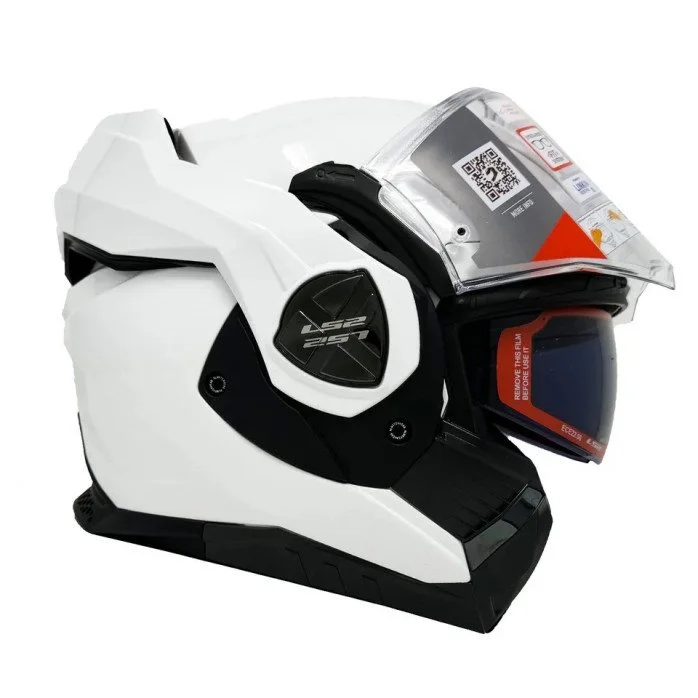 LS2 FF901 ADVANT X SOLID WHITE modulinis šalmas L