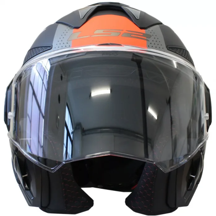 LS2 FF901 ADVANT X OBLIVION M.BLACK TITANIUM modulinis šalmas L