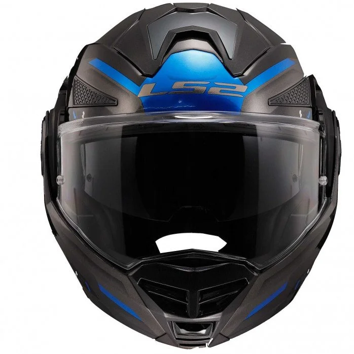 LS2 FF901 ADVANT X SPECTRUM BLACK TITAN.BLUE modulinis šalmas L