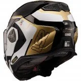 LS2 FF901 ADVANT X METRYK BLACK GOLD modulinis šalmas XS
