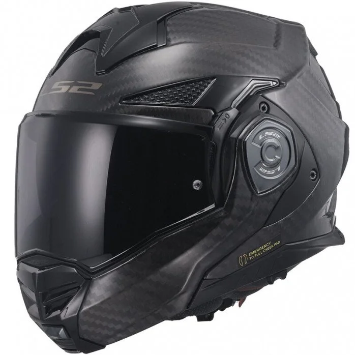 LS2 FF901 ADVANT X SOLID CARBON modulinis šalmas XS
