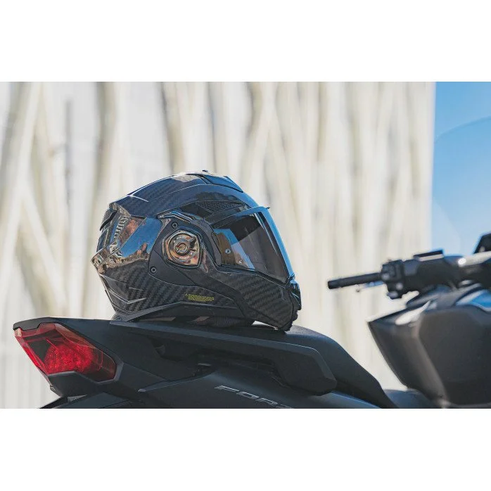 LS2 FF901 ADVANT X SOLID CARBON modulinis šalmas XS