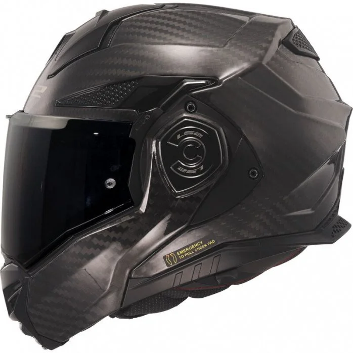 LS2 FF901 ADVANT X SOLID CARBON modulinis šalmas XS