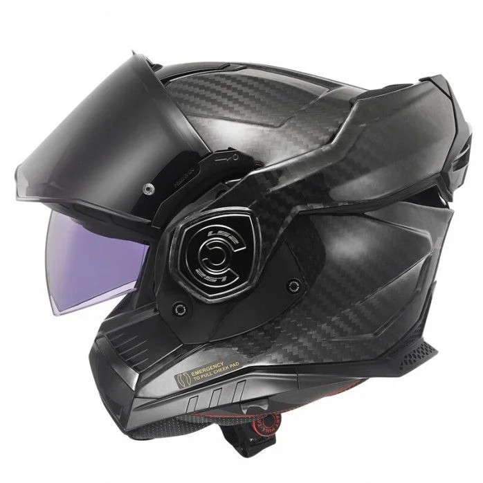 LS2 FF901 ADVANT X SOLID CARBON modulinis šalmas XS