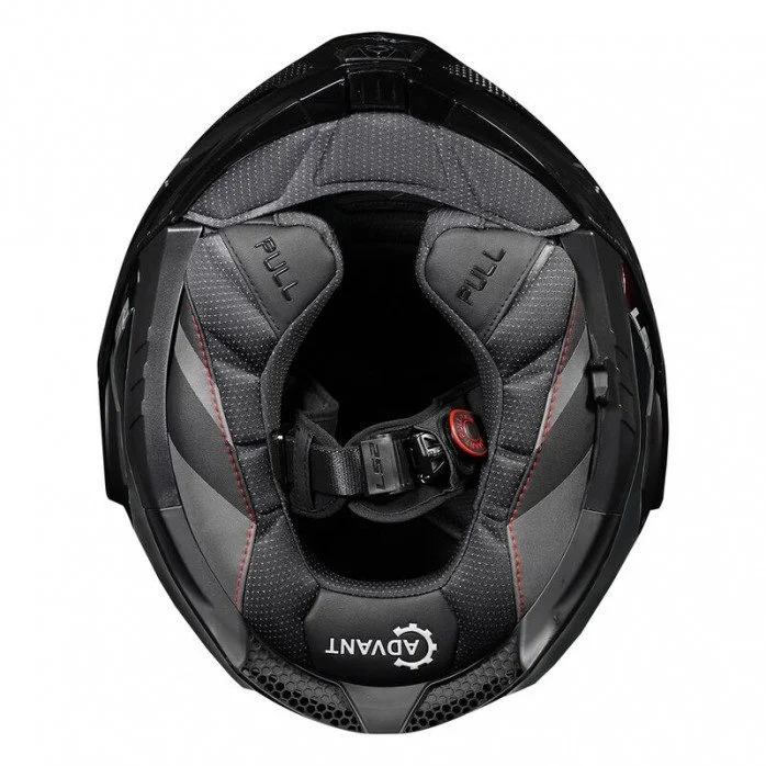 LS2 FF901 ADVANT X SOLID CARBON modulinis šalmas XS