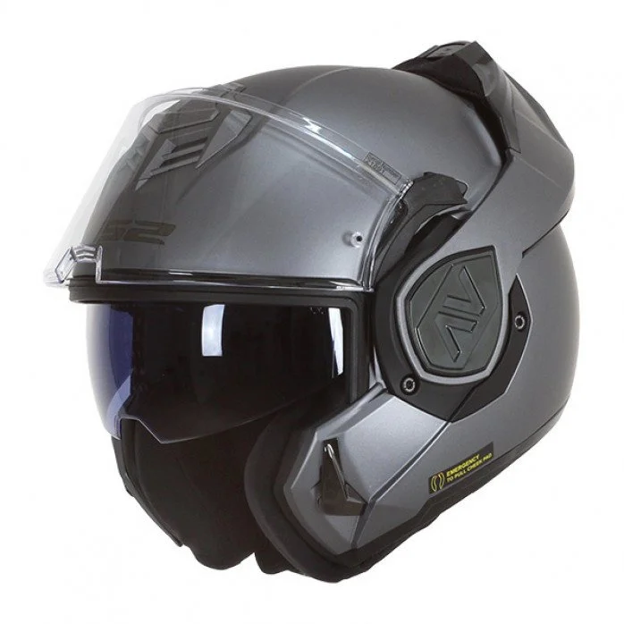 LS2 FF906 ADVANT SOLID MODULINIS ŠALAMS PILKA XL