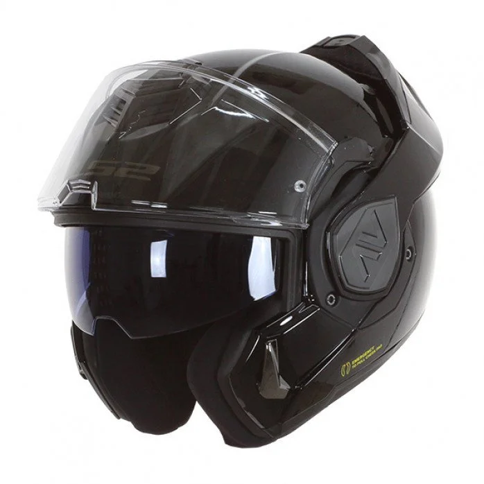 LS2 FF906 ADVANT SOLID MODULINIS ŠALMAS JUODA XL