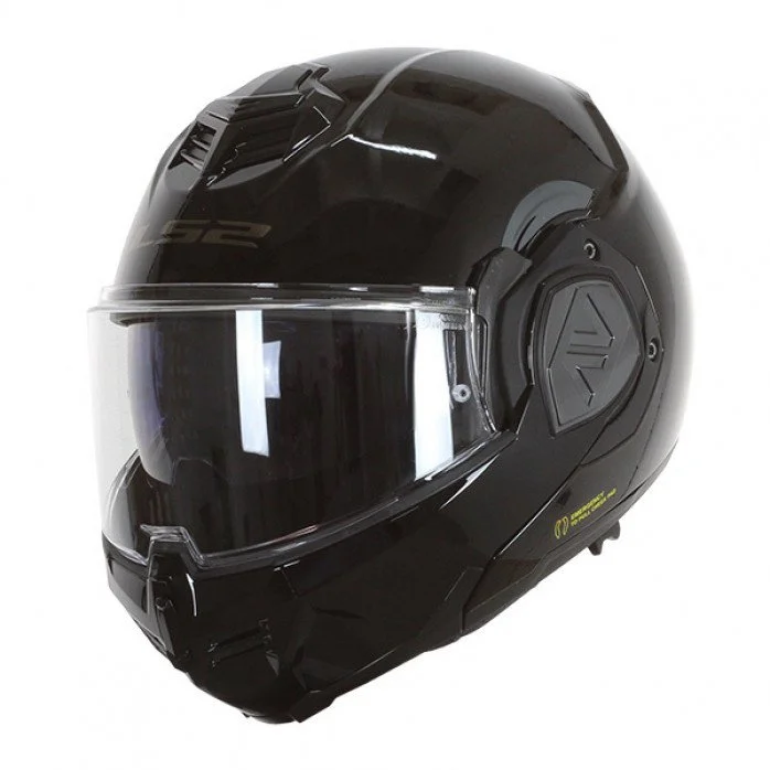 LS2 FF906 ADVANT SOLID MODULINIS ŠALMAS JUODA XL