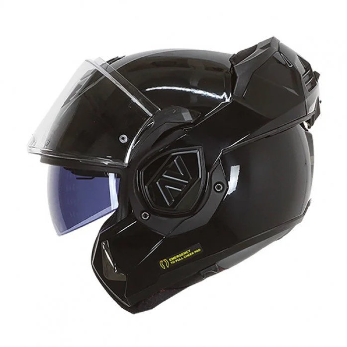 LS2 FF906 ADVANT SOLID MODULINIS ŠALMAS JUODA XL