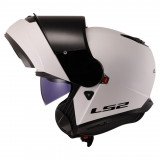 LS2 FF908 STROBE II GLOSS WHITE MODULINIS ŠALMAS 3XL