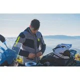 LS2 METROPOLIS EVO TITANIUM VYRIŠKA MOTOCIKLISTO STRIUKĖ - PILKA L