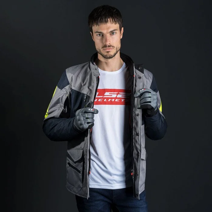 LS2 METROPOLIS EVO TITANIUM VYRIŠKA MOTOCIKLISTO STRIUKĖ - PILKA L