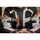 LS2 SCOUT vyriška motociklisto striukė - juoda/pilka/oranžinė 3XL