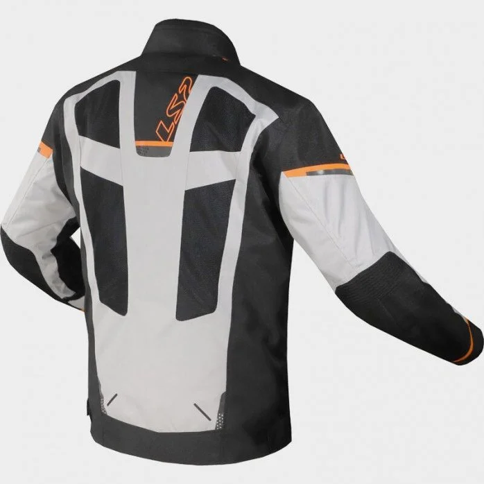 LS2 SCOUT vyriška motociklisto striukė - juoda/pilka/oranžinė XXL
