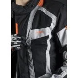 LS2 SCOUT vyriška motociklisto striukė - juoda/pilka/oranžinė XXL