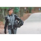 LS2 APOLLO VANDENIUI ATSPARI VYRIŠKA MOTOCIKLISTO STRIUKĖ - JUODA/PILKA/GELTONA M