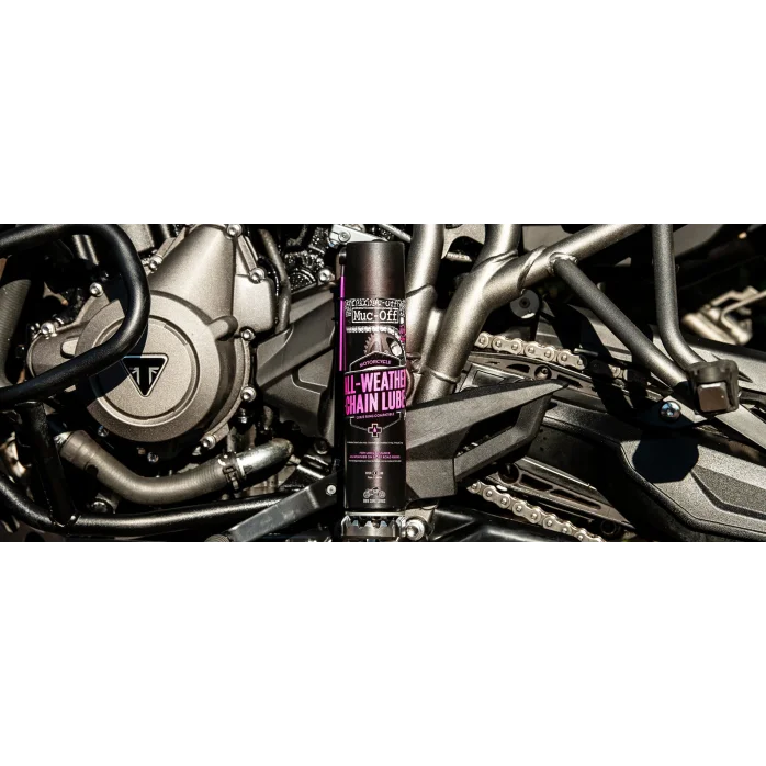 MUC-OFF Multi Pack grandinei ir motociklui (Ploviklis. grandinės alyva. apsauga ir spec šepetukas)