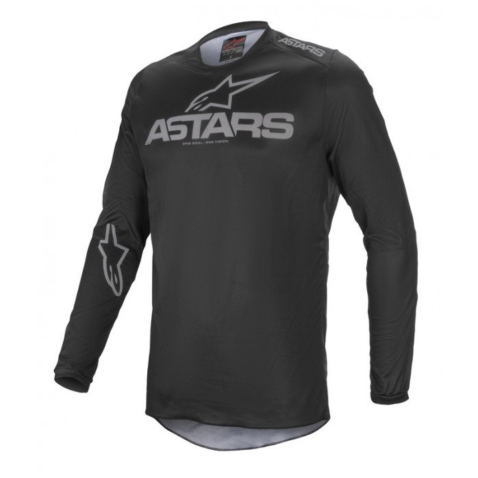 Alpinestars MX Graphite Juoda/Pilka Marškinėliai L