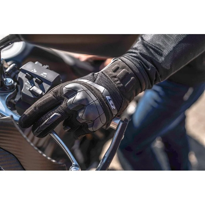 LS2 KUBRA plonos vasarinės vyriškos motociklisto pirštinės - juoda M
