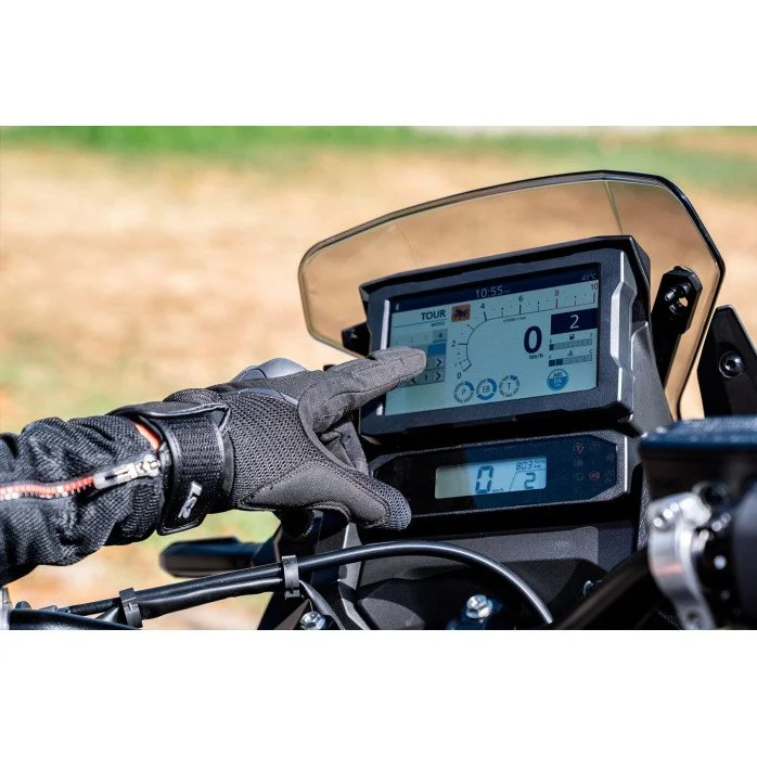LS2 KUBRA plonos vasarinės vyriškos motociklisto pirštinės - juoda M