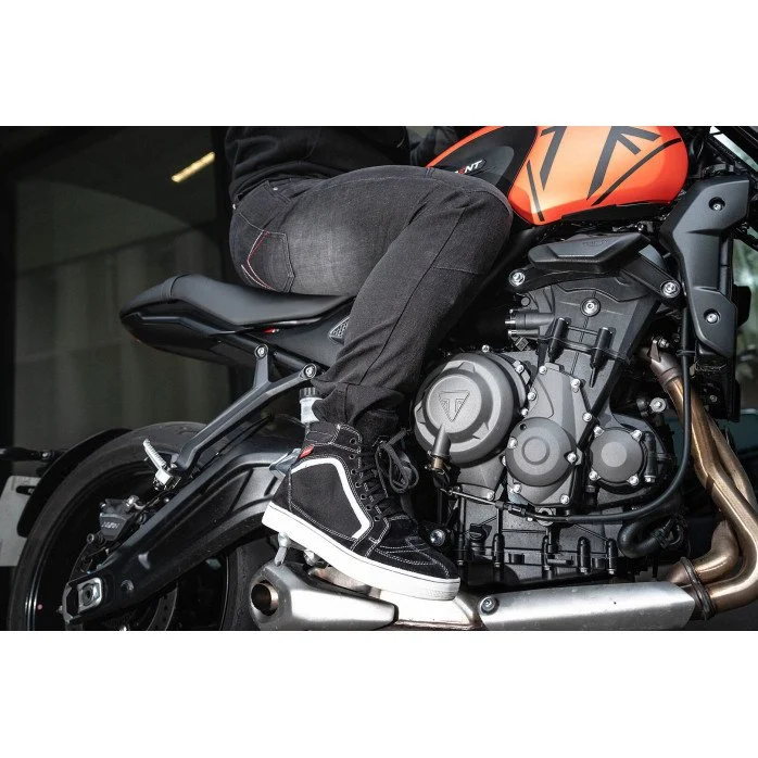 LS2 DORON žemi zomšiniai vyriški motociklisto batai - juoda/balta 40
