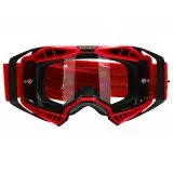 LS2 AURA ENDURO SERIES MOTOKROSO AKINIAI SU SKAIDRIU STIKLIUKU - RAUDONA