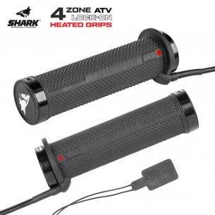 SHARK 4ZONE ATV LOCK-ON  šildomos rankenėlės (su šildomu nykščiu) 22mm