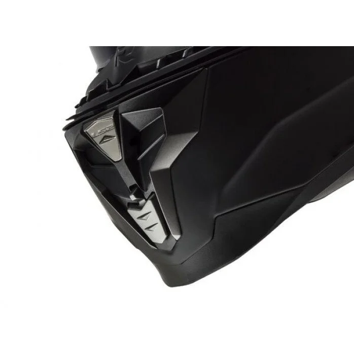 LS2 FF327 CHALLENGER SOLID UŽDARAS MATINIS JUODAS ŠALMAS M