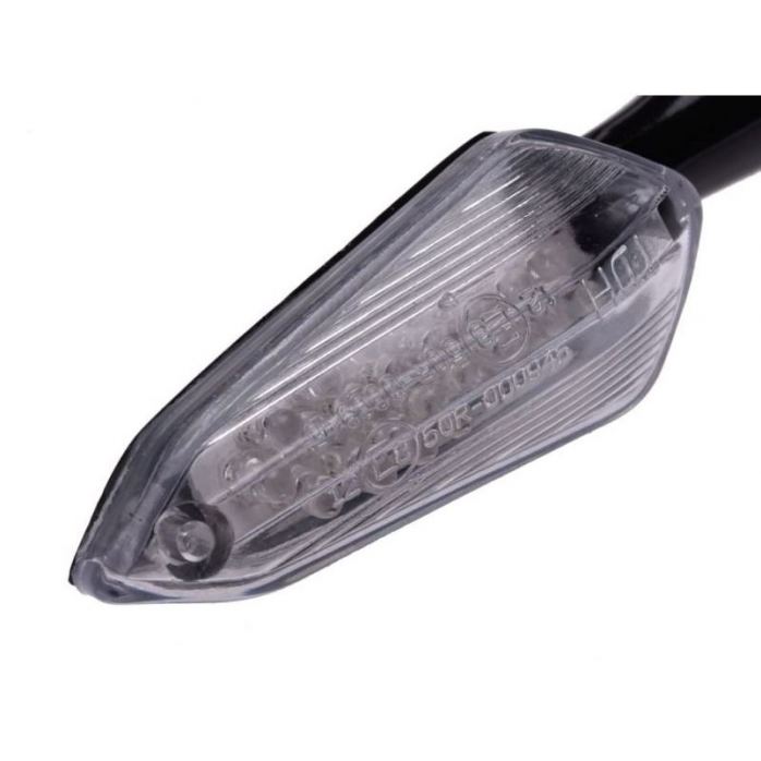 WM Posūkio žibintas BLACK CLEAR LENS, LED