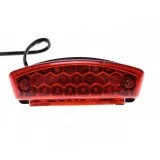 Universalus STOP LED Galimis žibintas su numerio apšvietimu M6x1.0 162x85x62mm