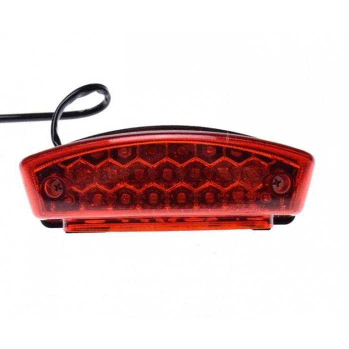 Universalus STOP LED Galimis žibintas su numerio apšvietimu M6x1.0 162x85x62mm
