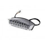 Universalus LED galinis žibintas su numerio apšvietimu (skaidrus) M6x1.0 162x85x62mm