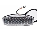 Universalus LED galinis žibintas su numerio apšvietimu (skaidrus) M6x1.0 162x85x62mm