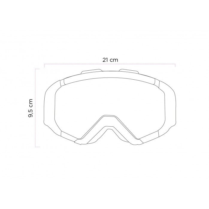 ETHEN ARES AR0753 Motokrosiniai akiniai su veidrodiniu auskiniu stikliuku 