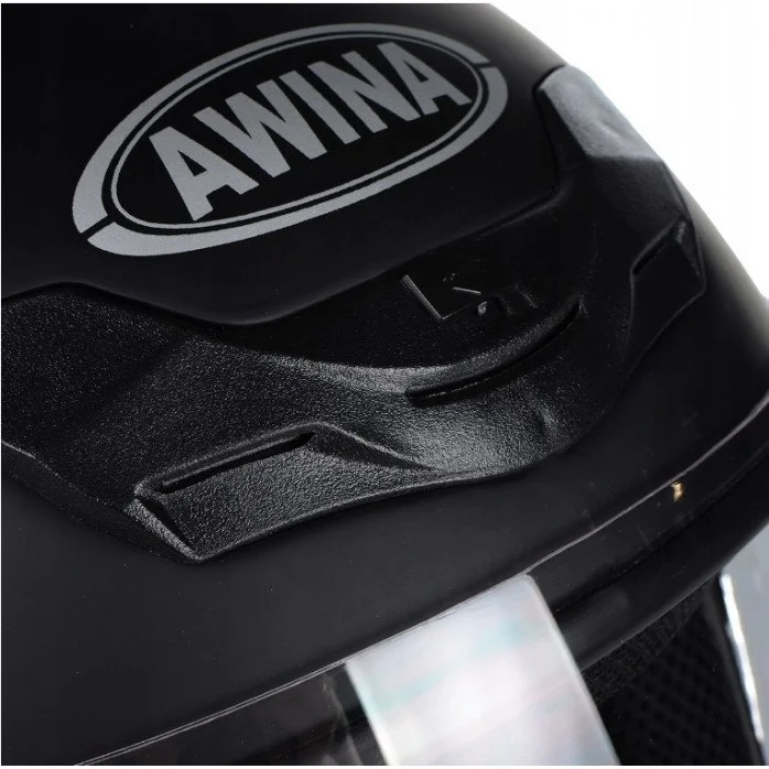 AWINA TN-8661 atviro tipo šalmas juodas - M