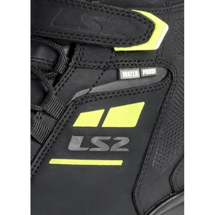 LS2 GARRA VANDENIUI ATSPARŪS MOTERIŠKI MOTOCIKLISTO BATAI JUODA/GELTONA 40