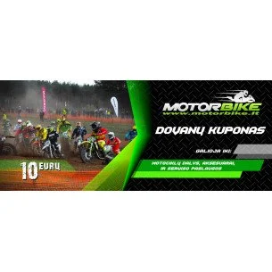 UAB MOTORBIKE DOVANŲ KUPONAS 10 EUR