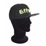 ETHEN CAP04 Kepurė su snapeliu juoda/geltonas logo vienas dydis