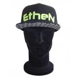 ETHEN CAP04 Kepurė su snapeliu juoda/geltonas logo vienas dydis