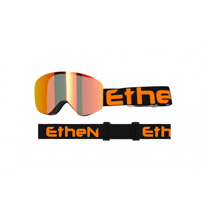 ETHEN MAG02 06R magnetiniai akiniai juoda-orandžinis logo