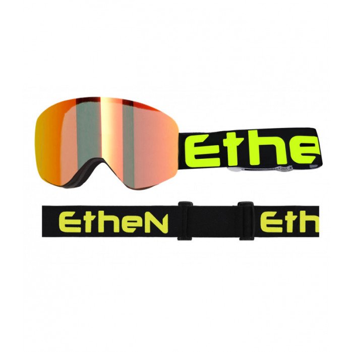ETHEN 06R MAG04 magnetiniai akiniai juoda-geltonas logo