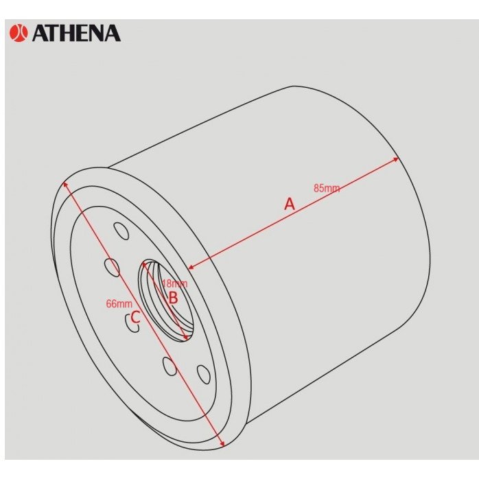 ATHENA ALYVOS FILTRAS (alt. HF198)  POLARIS SPORTSMAN 600cc 03-06 700cc 02-03
