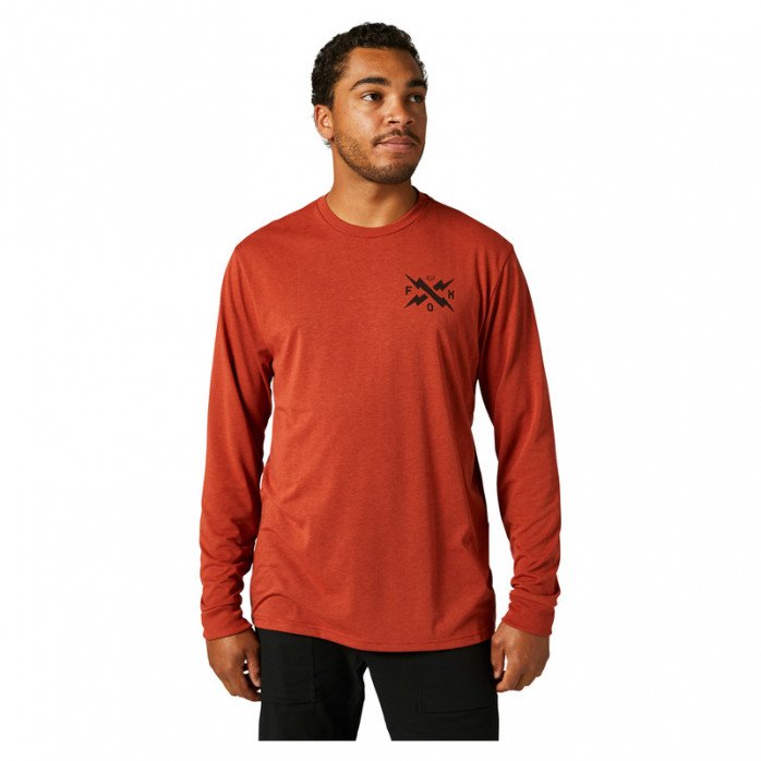 Calibrated Ls Tech Tee Red Clay