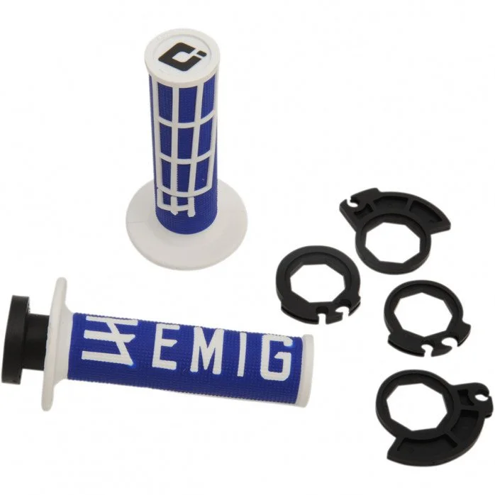ODI Prisukamos rankenėlės Emig mx V2 Lock-On mėlyna/balta