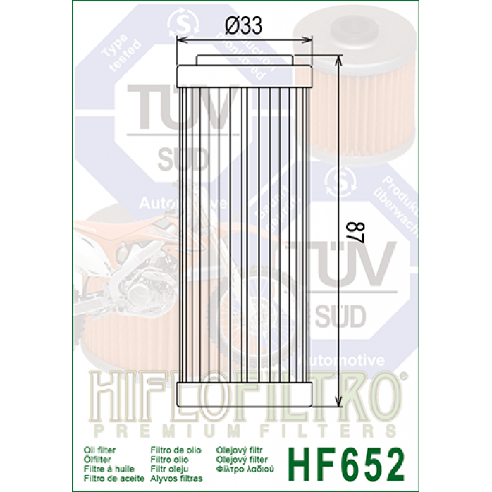 Tepalo filtras HIFLO HF652